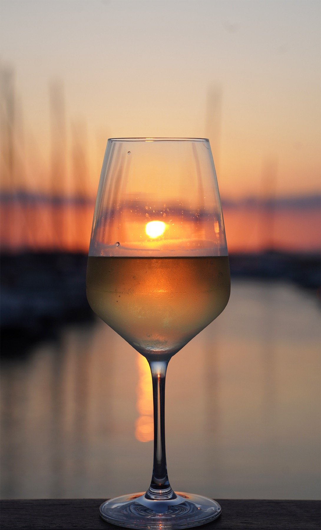 Tramonto sul porto di Scarlino